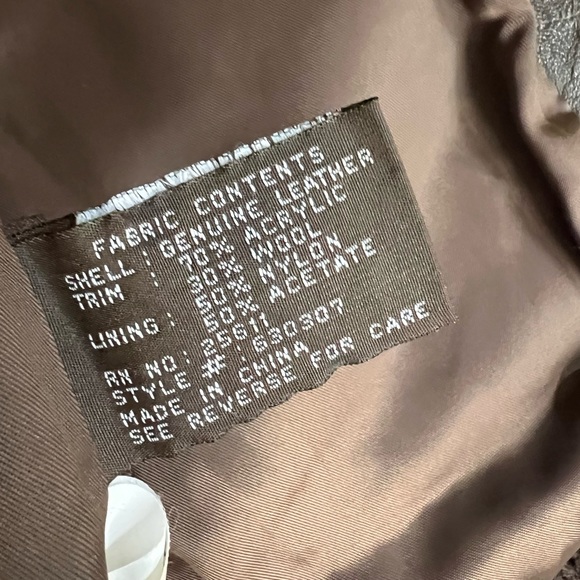 Vintage distressed Y2K leather jacket by XOXO. - Picture 3 of 5